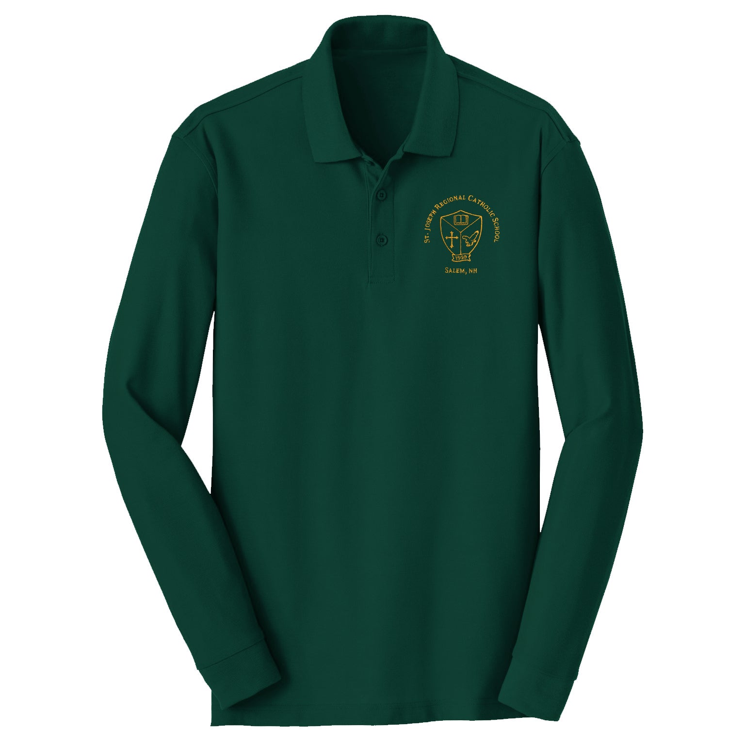 SJRSC Male Long Sleeve Polo Green